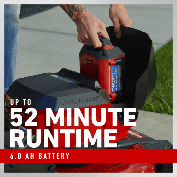 60V Max* 21 in. (53 cm) Recycler® Self-Propel w/SmartStow® Lawn Mower with 6.0Ah Battery - Image 3