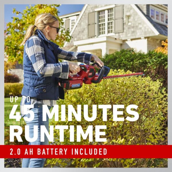 60V MAX* 24 in. (60.96 cm) Hedge Trimmer with 2.0Ah Battery - Image 3