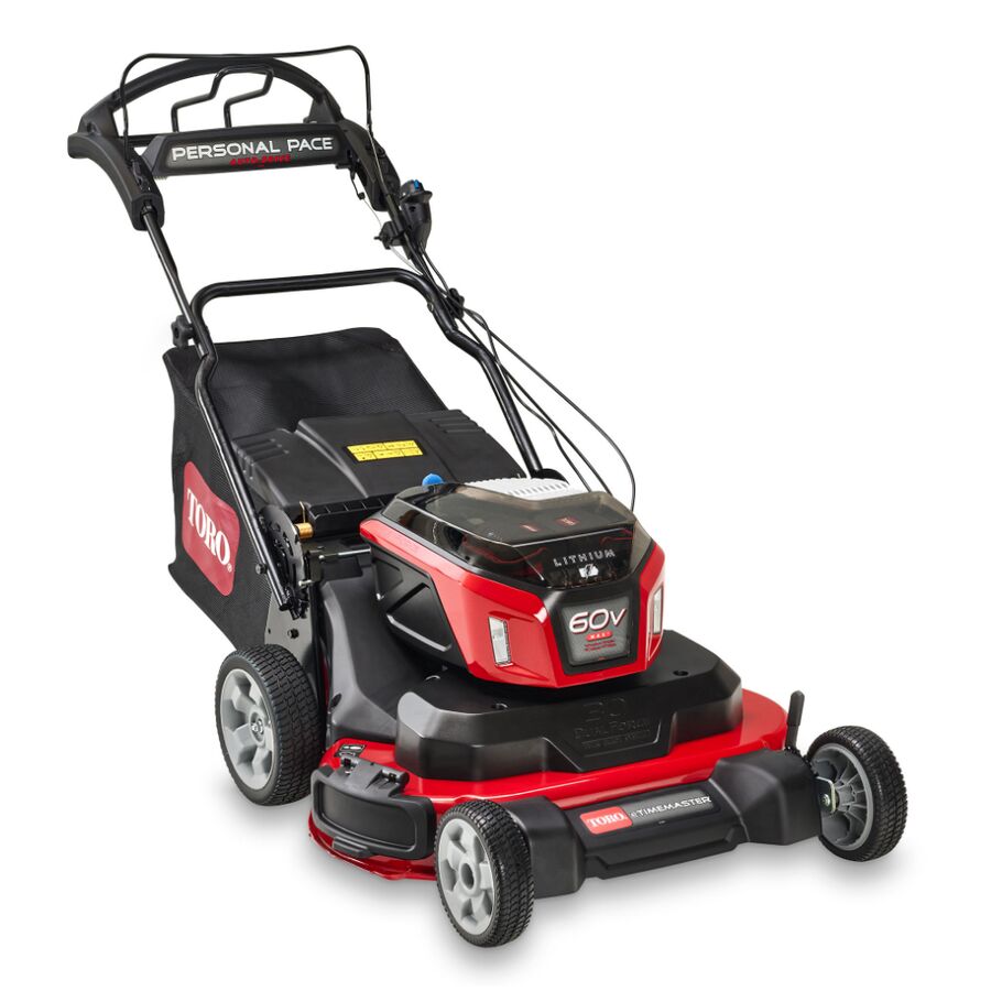 60V MAX* 30 in. (76 cm) eTimeMaster® Personal Pace® Auto-Drive Lawn Mower - (2) 10.0Ah Batteries/Chargers Included