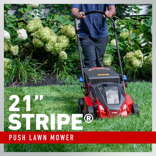 60V MAX* 21 in. (53 cm) Stripe® Battery Push, 4.0Ah - Image 4