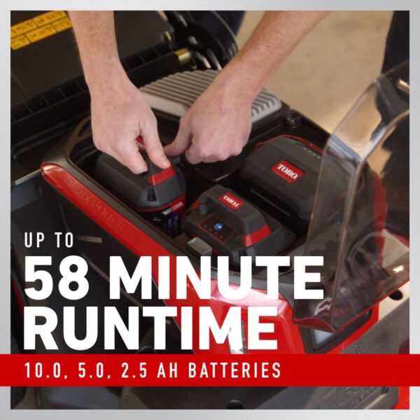 60V MAX* 30 in. (76 cm) eTimeMaster® Personal Pace® Auto-Drive Lawn Mower w/ 10Ah + 5Ah + 2.5Ah Batteries - Image 4