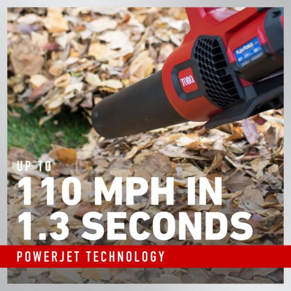 60V MAX* 110 mph Brushless Leaf Blower with 2.0Ah Battery - Image 4