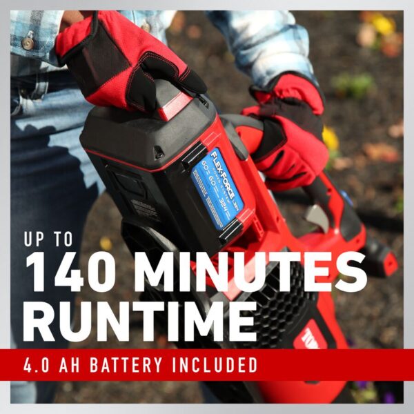 60V MAX* 157 mph Brushless Leaf Blower with 4.0Ah Battery - Image 3