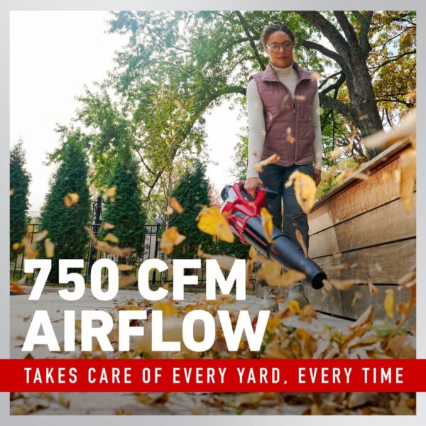 60V MAX* 750 CFM Brushless Leaf Blower with 2.5Ah Battery - Image 4
