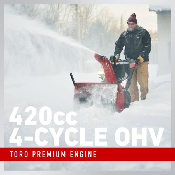 28 in. (71 cm) Power Max® HD 1428 OHXE Commercial Two-Stage Gas Snow Blower - Image 3