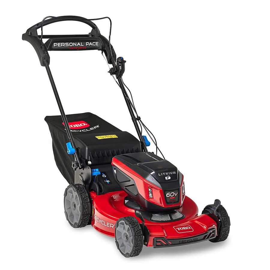 60V Max* 22 in. (56 cm) Recycler® w/Personal Pace® & SmartStow® Lawn Mower w/ 7.5Ah Battery included