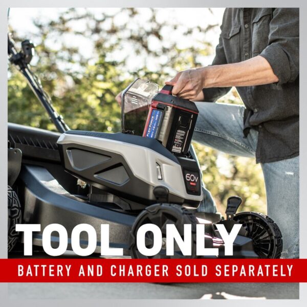 60V Max* 21 in. (53 cm) Super Recycler® w/Personal Pace® & SmartStow® Lawn Mower- Tool Only - Image 3
