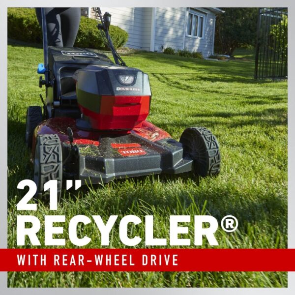 60V Max* 21 in. (53 cm) Recycler® Self-Propel w/SmartStow® Lawn Mower with 6.0Ah Battery - Image 4