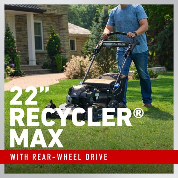 60V Max* 22 in. (56cm) Recycler® w/ Personal Pace® & SmartStow® Lawn Mower with 8.0Ah Battery - Image 3