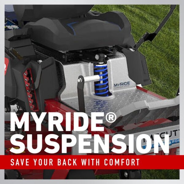 60V MAX* 54 in. (137 cm) TimeCutter® MyRIDE® Zero Turn Mower with (5) 10.0Ah & (1) 4.0Ah Batteries and Charger - Image 4